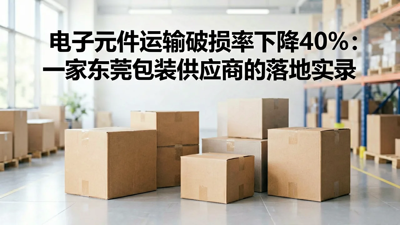 电子元件运输破损率下降40%：一家东莞包装供应商的落地实录