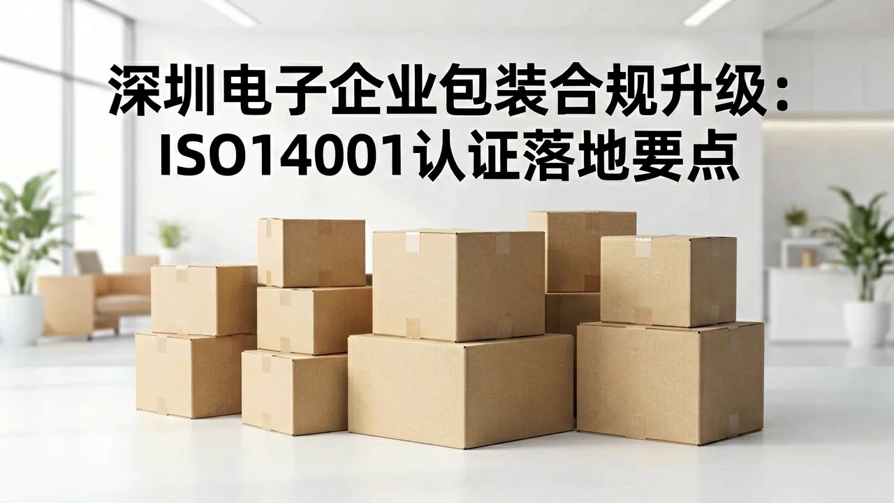深圳电子企业包装合规升级:ISO14001认证落地要点